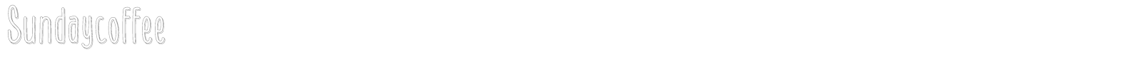 Sunday Coffee font preview